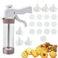 thumbnail image 1 of Clearance! Cream Framing Gun with Cookie Press, 2025 New Cookie Press Set for Baking, Christmas Cookie Press Maker Gun, Christmas Cookie Making Decorating Kit for DIY Biscuit Maker and Cake Icing, 1 of 9