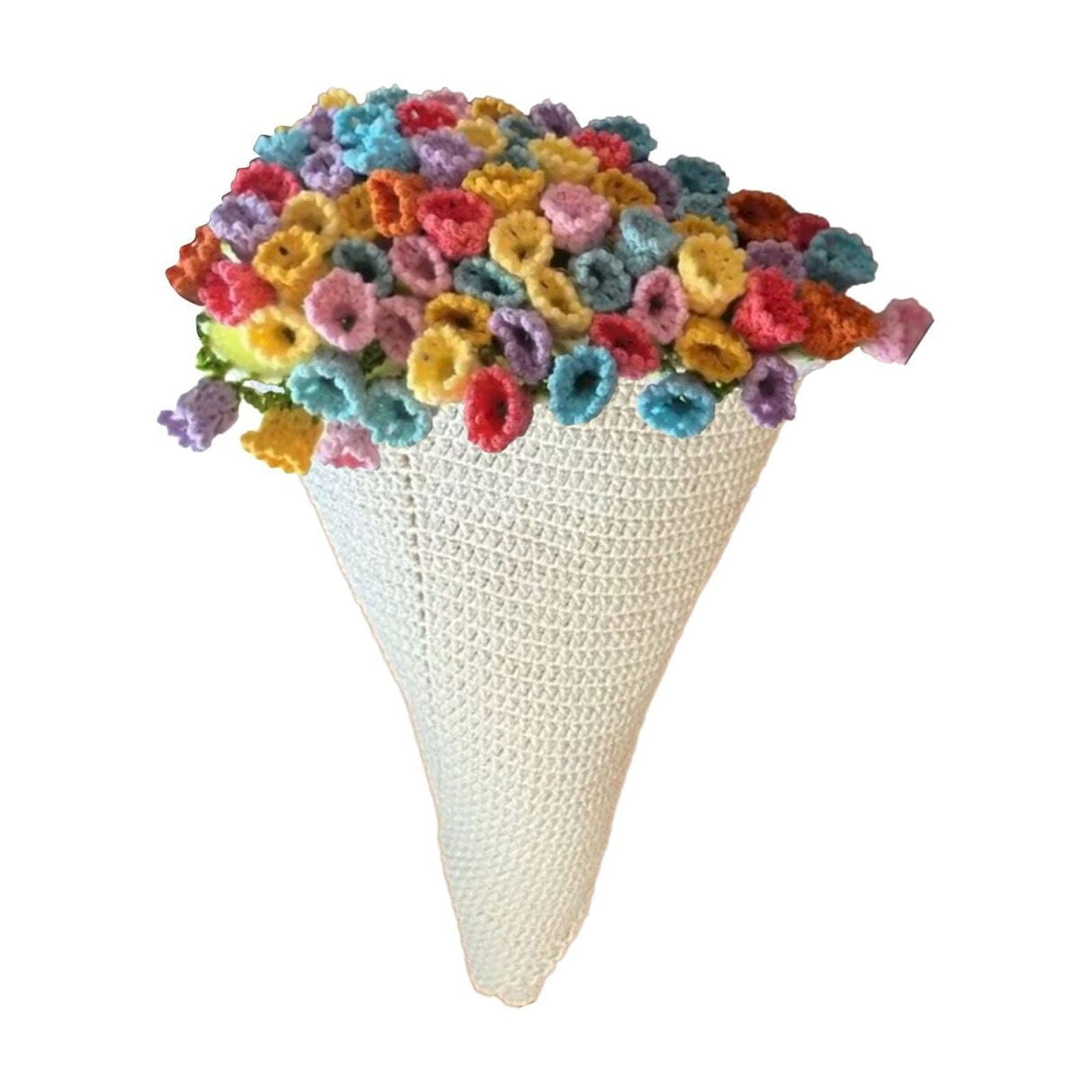 Bouquet Blanket Crochet Kit Per Principianti - Coperta A Fiori Rosa In Microfibra Leggera, Regalo Per Madre O Compleanno - Foto 9