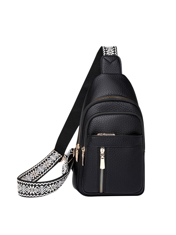 Crossbody Bag, Waterproof Leather Sling Bag for Women Crossbody Purse with Adjustable Strap for Daily Travel