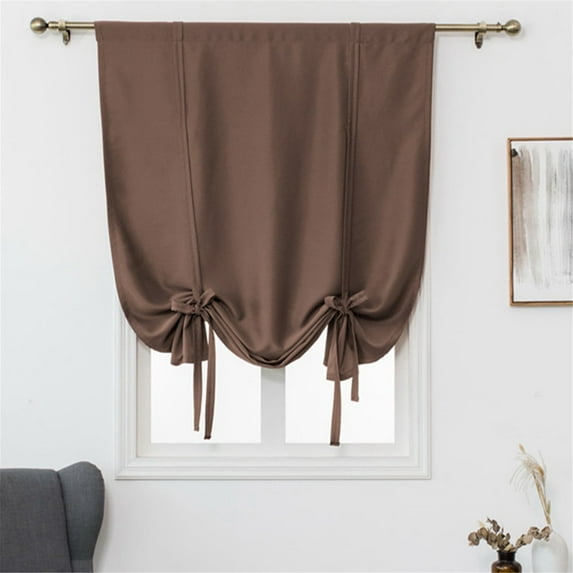 Clearance Curtain under $10 Curtain For Bathroom Kitchen Adjustable Balloon Roman Curtains For Small Window Room Darkening Shades Drapes Panel Rod Pocket Purple