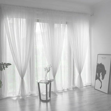 Clearance! Curtain Under $5 Leaves Sheer Curtain Tulle Window Treatment Voile Drape Valance 1 Panel Fabric