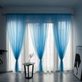 thumbnail image 1 of Clearance Curtain under $5 Leaves Sheer Curtain Tulle Window Treatment Voile Drape Valance 1 Panel Fabric, 1 of 3