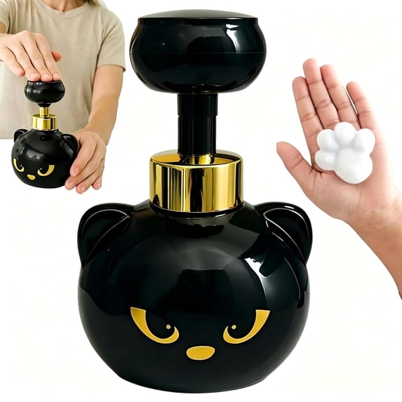 Clearance! Cute Cat Paw Foam Soap Dispenser Cat Soap Dispenser Halloween Soap Dispenser Cat Pawprint Soap