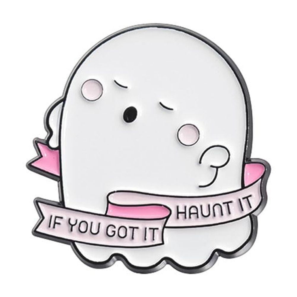 Clearance! Cute Ghost Enamel Pin, Mini Ghost Buttons, Halloween Ghost ...