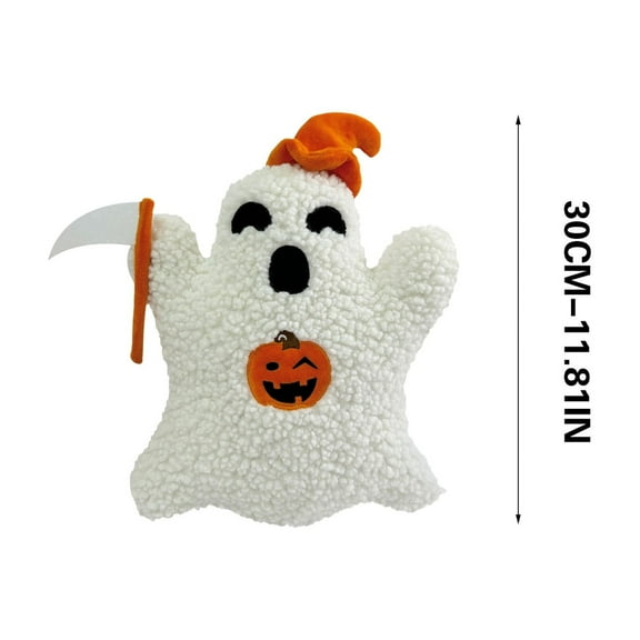 Clearance!Cute Ghost Pillow, Ghost Shaped Plush Pillow, Halloween Throw Pillows Decorative Spooky Pillows, Halloween Ghost Pillow, Ghost Stuffed Animal for Sofa Bed Couch Holiday Party Children Gift