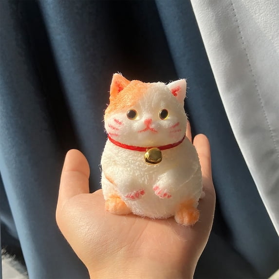 Cute Kitty Soft Toys Stress Relief Sensory Christmas Gifts for Kitty Lovers, Super Soft Plush Cat Stress Ball Anxiety Relief Party Favors Home Decor