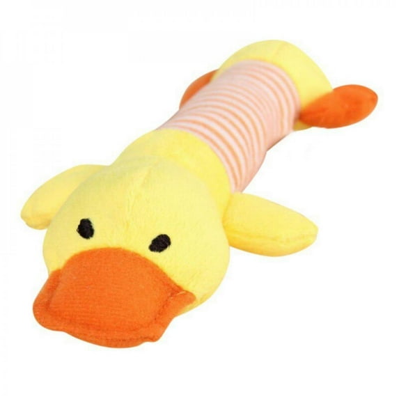 Clearance!!Cute Pet Dog Toys Striped Squeak Animals Sound Pet Plush Chew Interactive Toy Pet Supplies for Puppy Toys