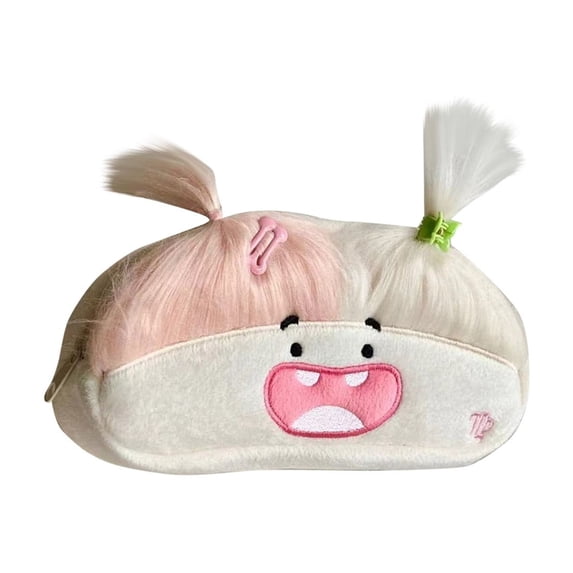 Clearance! Cute Ugly Plush Pencil - Case Cotton Doll Style, Large Furry Pencil Pouch for School Kids, Holds Many Pens,B