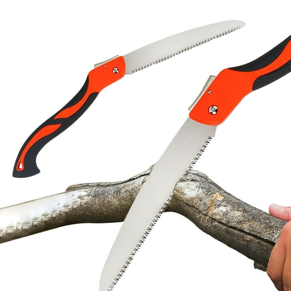 Clearance Cutter under $15 Folding Hand Saw 9.8 Inch Pruning Camping Saw Triple Cut Teeth Tree Saw For Tree Wood Cutting Trimming Steel Ergonomic Handle