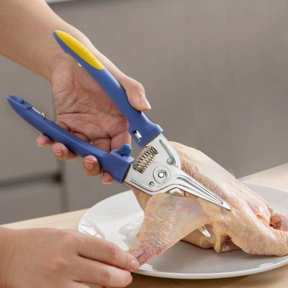 Clearance Cutter under $6 Upgrade Stainless Steel Kitchen Scissors Multipurpose Ultra Sharp Utility Scissors Poultry Shears For Bone Chicken Meat Fish Turkey Vegetables Barbecue Scissor