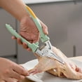 thumbnail image 1 of Clearance Cutter under $7 Upgrade Stainless Steel Kitchen Scissors Multipurpose Ultra Sharp Utility Scissors Poultry Shears For Bone Chicken Meat Fish Turkey Vegetables Barbecue Scissor, 1 of 5