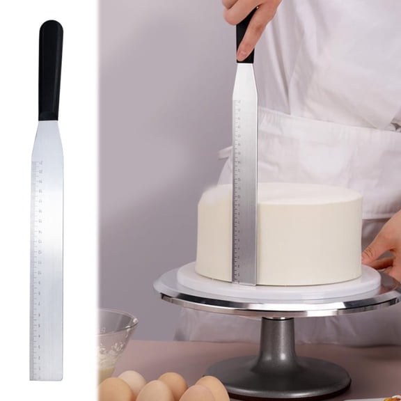 Clearance Cutter under $5,Cake Spatula Straight Icing Spatula Frosting Spreader With Wooden Handle Stainless Spatula Jar Spatulas Of