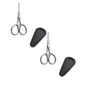 Clearance Cutter under $7 Multi Functional Beauty Scissors Set Round & Pointed Tip Scissors + Leather Case