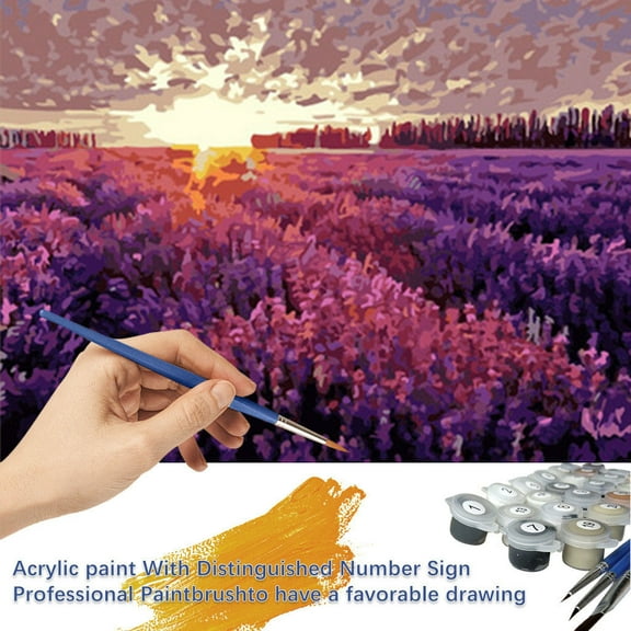 Clearance Cutting Dies under $10,Paint by Number Kits Canvas DIY Oil Painting Chilrens Adults Beginner with Brushes