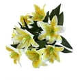 Clearance! DANMENG Artificial Flowers 10 Heads Artificial Fake Silk