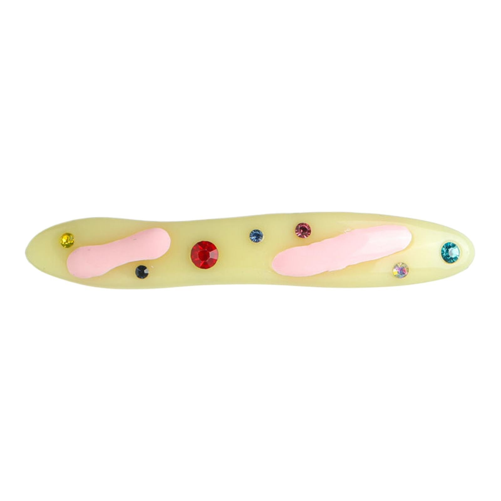Clearance DHALL Hair Clips for Women Candy Color Resin Inlaid Diamond