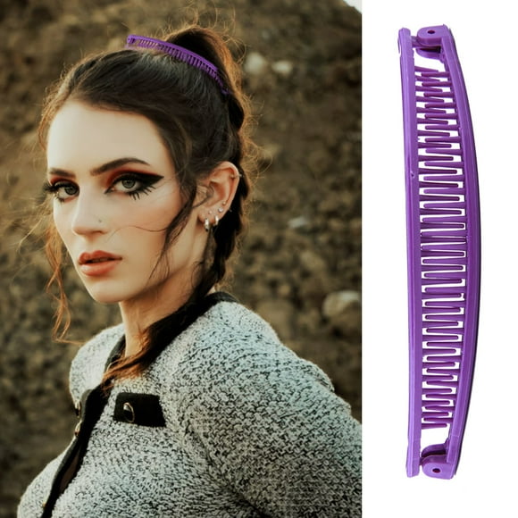 Clearance DHALL Hair Clips for Women Clincher Combs Banana Combs Banana Clip Comb Fishtail Fish Hair Lady Fish Shape Ponytail Banana Clip Girls Long Women Clamp Accessory Claw Clips Banana Clip