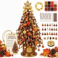 thumbnail image 1 of Clearance DIY Beaded Christmas Tree Kit, Crystal Holiday Craft Set for Adults, Twinkle Kit Christmas Tree, Fall Decor Gift (Fall), 1 of 8