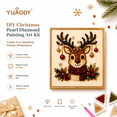 thumbnail image 1 of Clearance!DIY Christmas Pearl Diamond Painting Art Kit with Frame, Pearl Beads Art Craft for Adults Beginners, 1 of 6