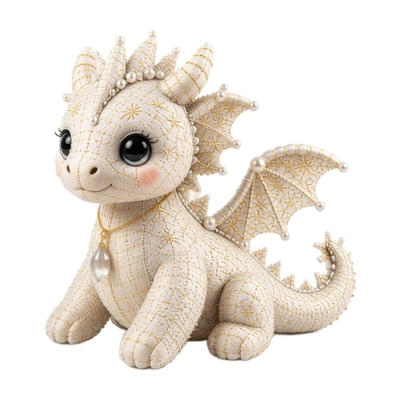 Clearance! DIY Dragon Patchwork Kit - Sewing Craft for Kids, Plush Dragon Toy, Creative Arts and Crafts Activity, Fun Project,Silver