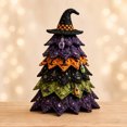 thumbnail image 1 of Clearance! DIY Halloween Quilted Fabric Tree Kit, 3D Layered Fabric Sewing Craft Kit, 3D Padded Sewing Craft Christmas Tree, Handmade Halloween Tabletop Decor for Home Mantel Shelf, 1 of 6