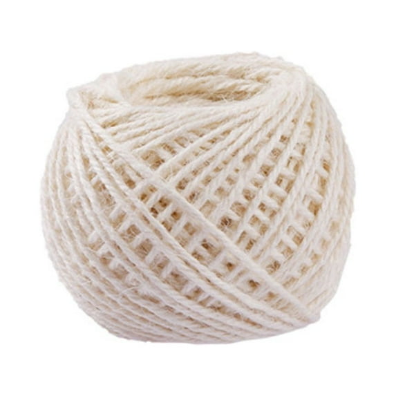 Clearance! DIY Knitting under$1 40M Natural Brown Jute Hemp Rope Twine String Cord Shank Craft String DIY Making