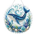 thumbnail image 1 of Clearance! DIY Sea Animal Pearl Art Diamond Painting Suncatcher Kit, Whale, 1 of 7