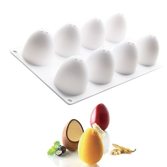 Clearance DIY Silicone Mould under $10,Easter Mold Three-Dimensional Semicircular Silicone Mold Baking Utensils