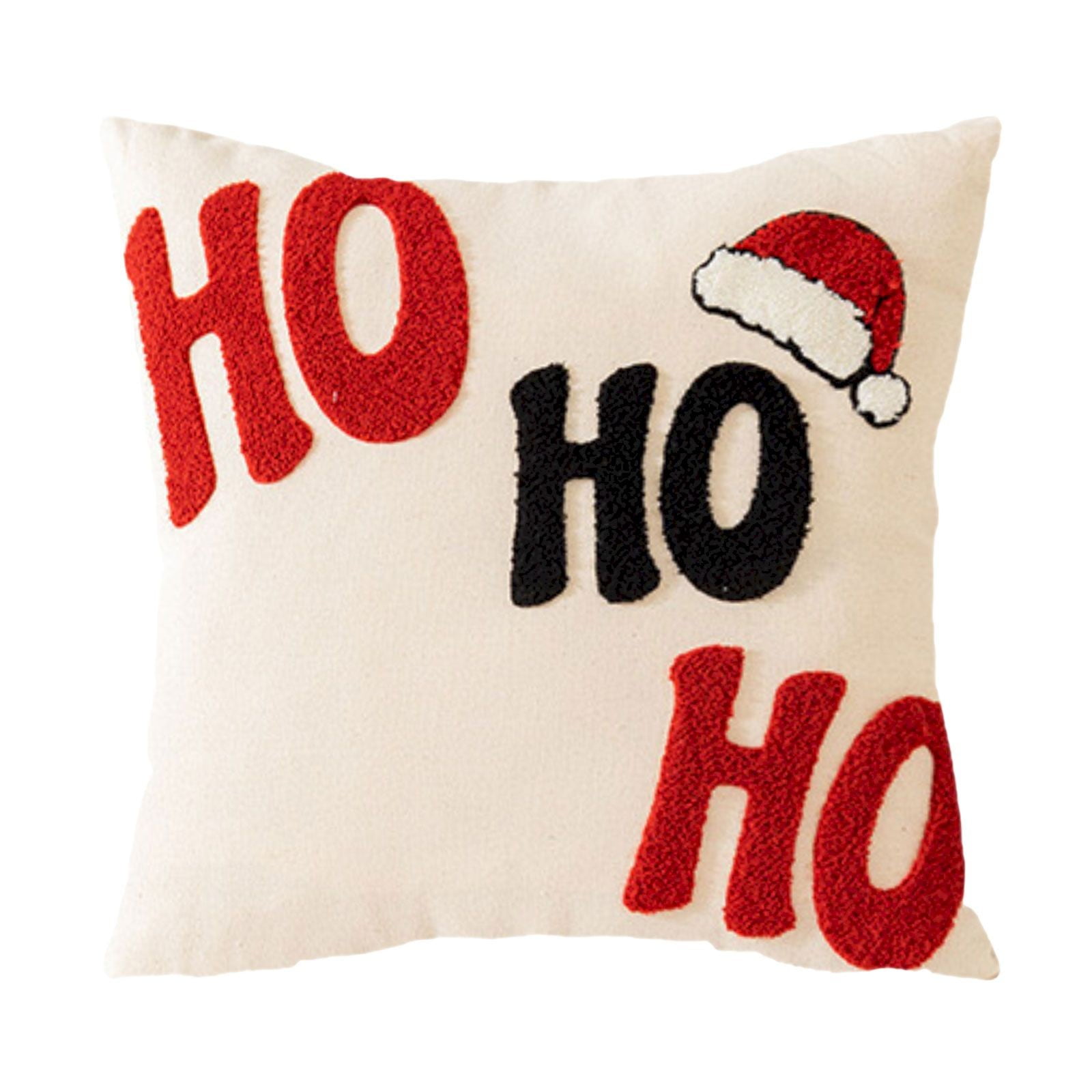Clearance Deal Christmas Pillow Christmas Decorations Linen Red