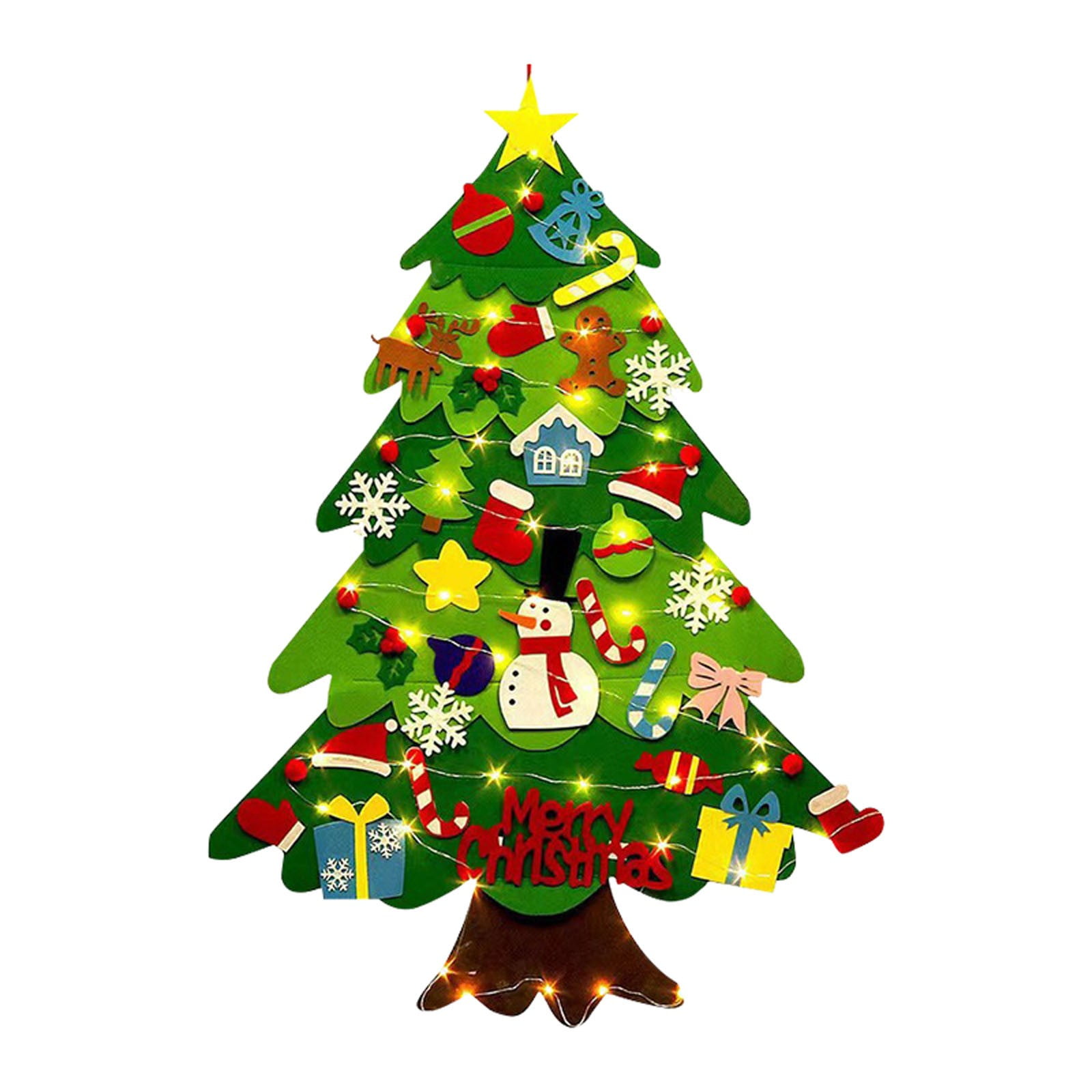 Clearance Deal DIY Christmas Tree 32Pcs Xmas Ornaments 3.2ft DIY