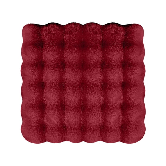 Kyusrd Car Seat Cushion Winter Thickened Winter Piece Short Seat Cushion 17.7x17.7 Inches