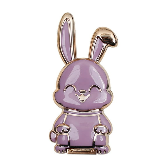 Kyusrd Foldable Bunny Phone Bracket Mobile Phone Desktop Cute Card Ventilated Student Gift Suitable For Flat Panel Live Broadcast