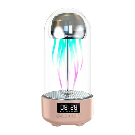 Kyusrd Luminous Jellyfish Wireless Bluetooth Speaker Colorful Vibe Breathing Light Outdoor Sound Night Light
