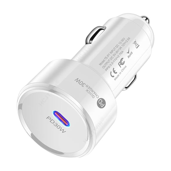 Kyusrd PD30W Car Charger PD Fast Charger Type-C Mobile Phone Car Charger