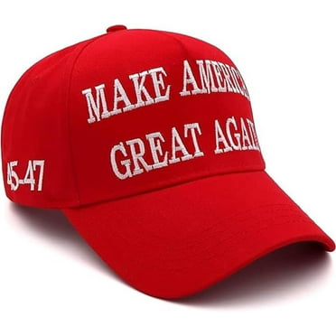 Clearance Deal MAGA Hat Trump Hat 2025 Embroidered Make America Great Again Slogan with USA Flag Cap Trump Merchandise for Women Men, Patriotic Trump Hat for 4th of July Celebrations