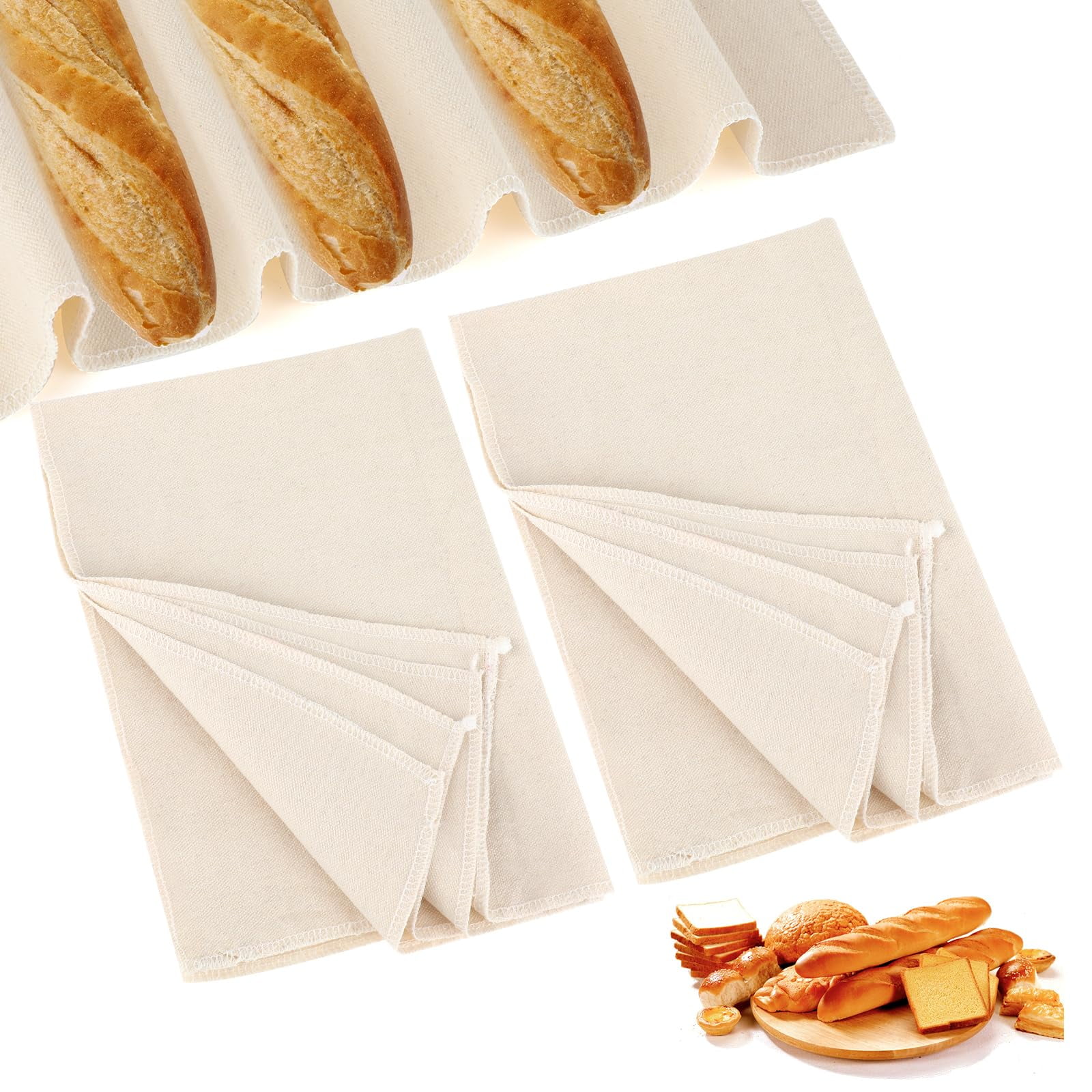 10 Pack Cloth Bowl Covers For Bread Rising Reusable Fabric