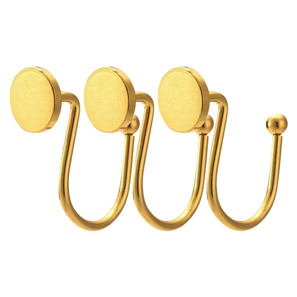 Clearance Deals up to 50% off,Shower Curtain Hook,Shower Curtain Ring,Gold Decorative Modern Rust-proof Hook, Shower Curtain Liner Soft Bath Hook,Hook
