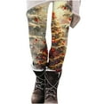 thumbnail image 1 of Buigttklop Christmas Leggings for Women Xmas Funny 3D Graphic High Waisted Yoga Pants Ankle Length Holiday Stretchy Tights, 1 of 6