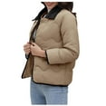thumbnail image 1 of Buigttklop Womens Quilted Puffer Jacket Lightweight Button Down Padded Coat Outwear Turndown Collar Winter Fall Coat Jacket, 1 of 3