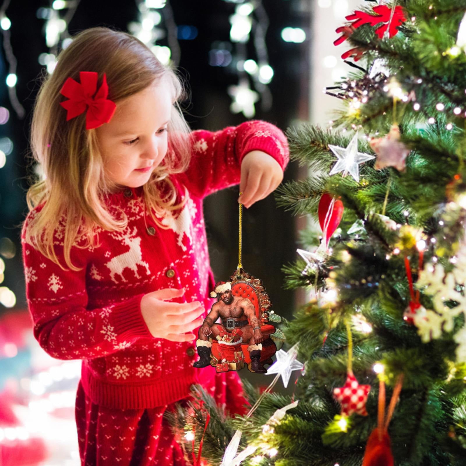 Clearance Deals!Crcmjuhgsa Ornaments 2024 Christmas Wooden Hanging