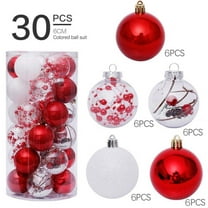 30 Pack Christmas Ball Ornaments for Tree Shatterproof Decorative Hanging Ornaments Christmas Home Decor Indoor with Loop for Christmas Party Holiday Decorations