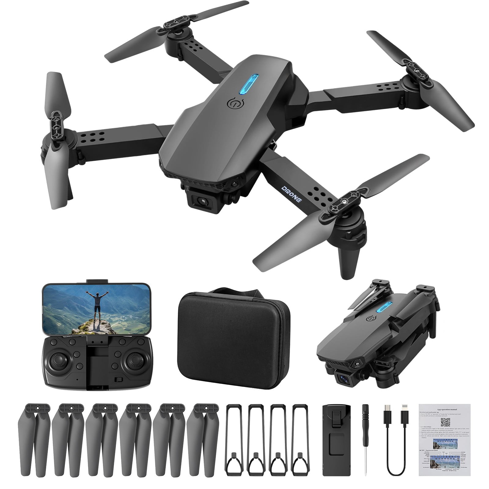 SNAPTAINドローン Snaptain Kids Mini Drone with 3D Flips, Altitude Hold, One