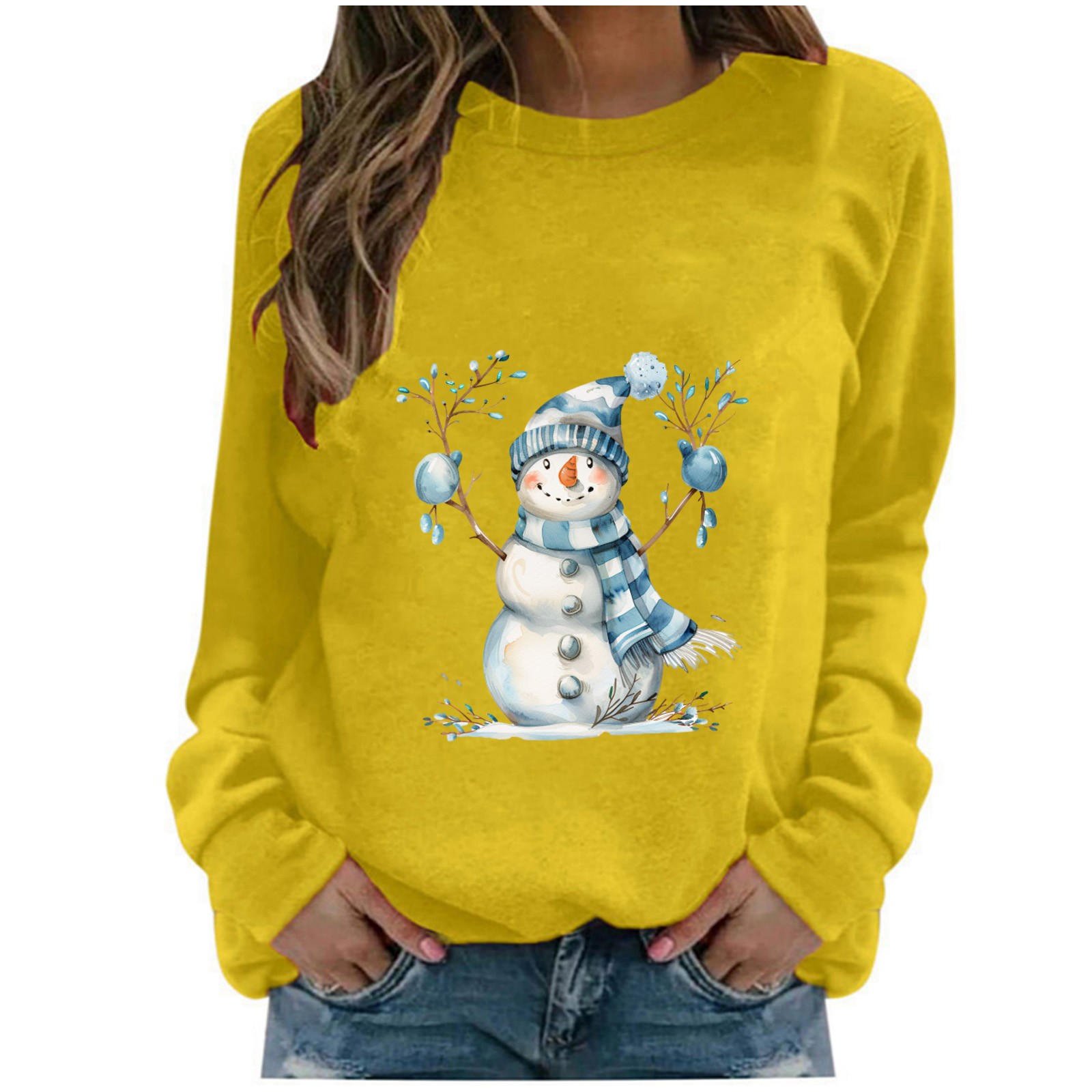 Clearance Deals Gnurob Women Merry Christmas Sweatshirts Funny Snowman Clearance Deals Gnurob Women Merry Christmas Sweatshirts Funny Snowman