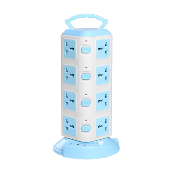 Pcksrro Gifts for Women Home Saving!Power Strip Surge Protector-Power Strip Tower With 3 USB Ports&20 Universal Socket Plugs ,6.6 Feet Long Extension Cord-Universal Charging Station Vertical Sock