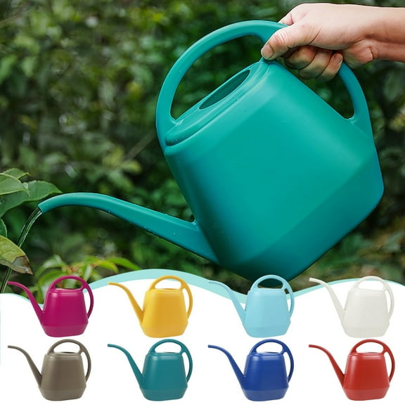 Clearance Deals! Lssam Watering Can,Plant Watering Can,1-Gallon Plastic Watering Can - Ergonomic Handle & Long Spout, Ideal for Indoor & Outdoor Plant Watering
