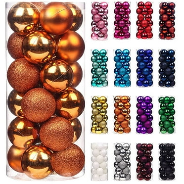 Clearance Deals!Tuscom Shatterproof Christmas Tree Christmas Balls Ornaments For Holiday Wedding Party Christmas Xmas Tree Ball Lightweight Bulbs Large Hanging Ball Decoration(3Cm X 24Pcs)