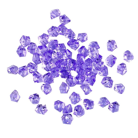 Clearance Decorative Stones under $1,Fake Crystals 50PCS Acrylic Gems Ice Rocks Plastic Diamonds Vase Rocks Centerpiece For Vase Fillers Party Table Scatter Wedding Display