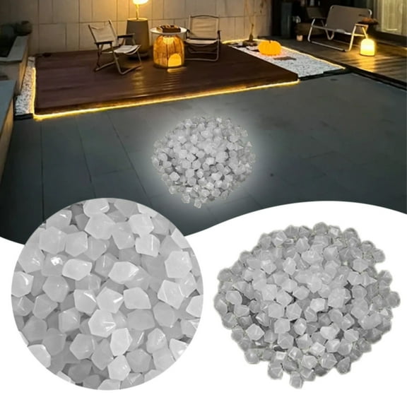 Clearance Decorative Stones under $5,200Pcs Aquarium Fish Tank Colored Pebbles Glow In Dark Artificial Stone For Vase Fillers Decoration Luminous Stones Party Decoration