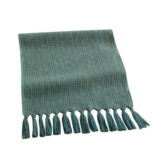 Clearance Decorative Table Banner under $10,Table Runner With Tassels Farmhouse Christmas Table Runners 90 Inches Long For Holiday Wedding And Dining Table Decor 13x90 Inches Dark Green