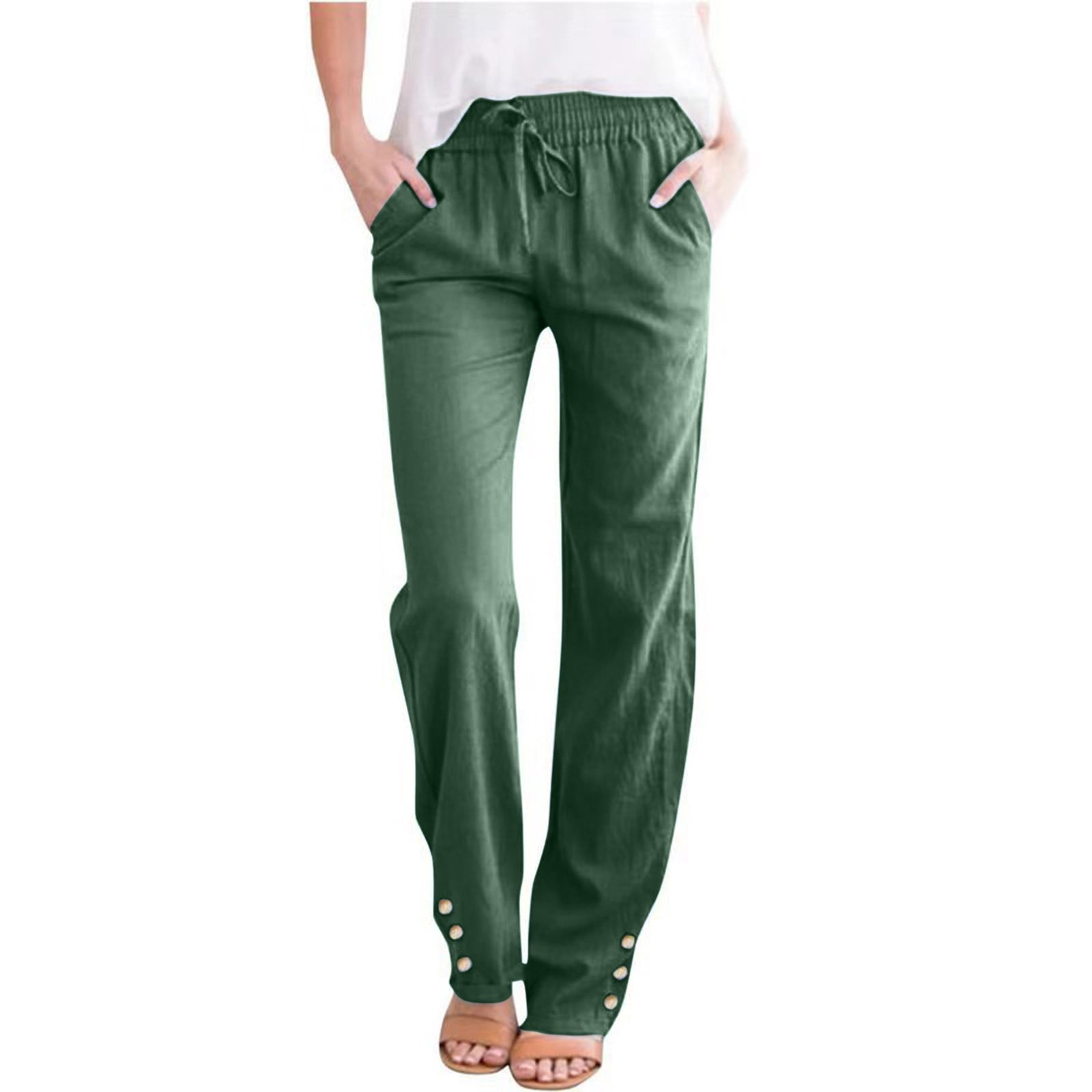 Clearance! Delayuji Business Casual Pants for Women Womens Casual Pants ...